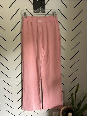 NWOT COMFRT pink waffle lounge pants high rise